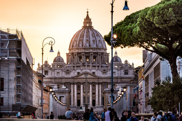 View of the Cathedral of Saint Peter, Rome