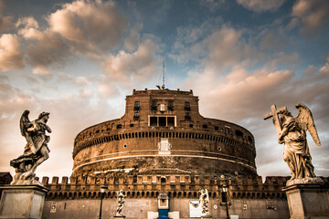 Landscape of the Castel Sant Angelo, Rome