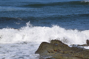 庄内海岸の荒波