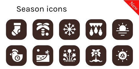 season icon set