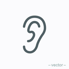 Fototapeta premium Wektor fal dźwiękowych słuchu słuchu słuchu. EPS 10