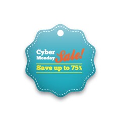 cyber monday sale tag