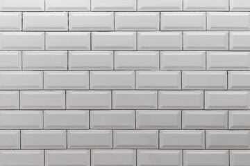 Old white brick wall background. Grey rectangle design wall background
