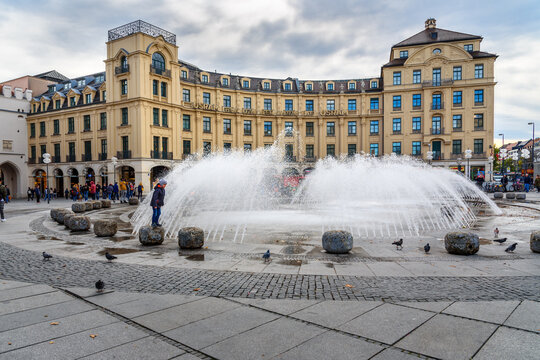 Karlsplatz or Stachus square in central Munich. Germany