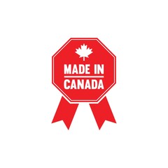 A made in canada rosette illustration.