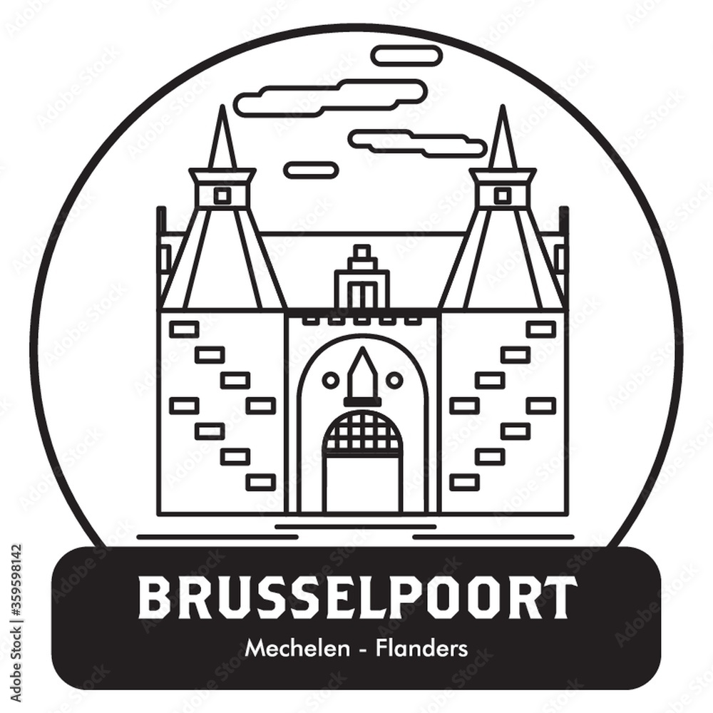 Sticker Brusselpoort