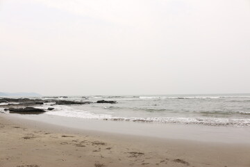 waves and rocks on the Arabian sea Goa