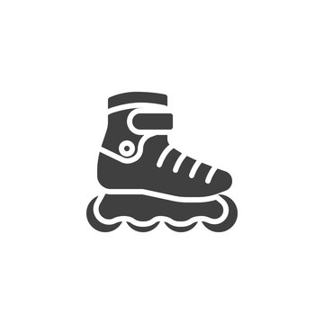 Roller skate vector icon. filled flat sign for mobile concept and web  design. Skates glyph icon. Symbol, logo illustration. Vector graphics Stock  Vector | Adobe Stock