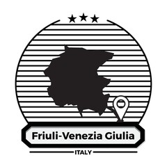 friuli-venezia giulia map label