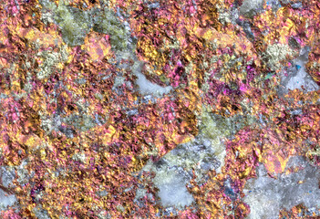 bright colors chalcopyrite seamless texture macro