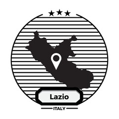 lazio map label