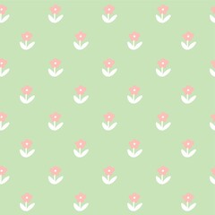 A seamless flower background illustration.