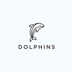 dolphin logo / dolphin icon © fan dana