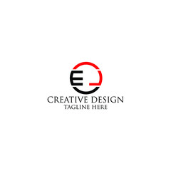 Abstract Letter el logo design template.