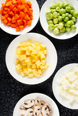 vegetables and mushroom