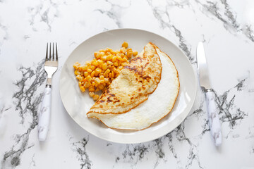 Homemade Fresh Omelet for Breakfast