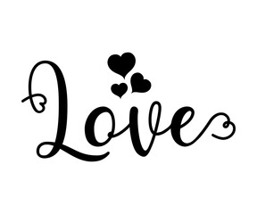 love - text word Hand drawn Lettering card. Modern brush calligraphy t-shirt Vector illustration.inspirational design for posters, flyers, invitations, banners backgrounds .