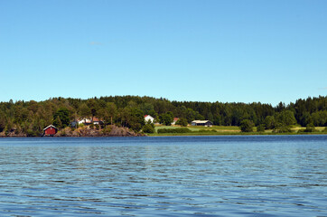 Fototapeta na wymiar Halden Canal. Norway