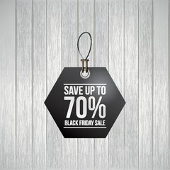 Black friday sale tag
