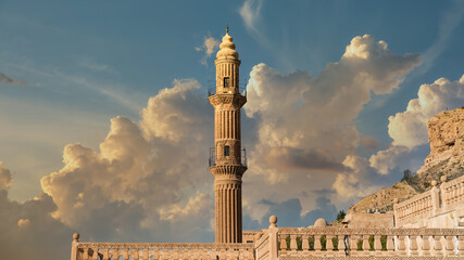 Ulu Cami, also known as Great mosque of Mardin with single minaret, Mardin, Turkey
