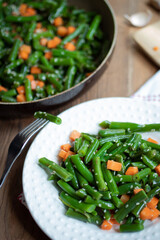 String bean and carrot salad