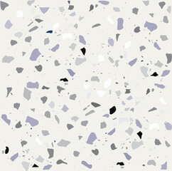 Naklejka na ściany i meble Terrazzo seamless patterns marble rock floor stone texture. Print. Vector illustration