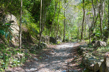 Xiaozhuilu Trail. a famous tourist spot in Taroko National Park, Xiulin, Hualien, Taiwan.