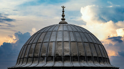 Fototapeta na wymiar Dome of Suleymaniye Mosque, Istanbul, Turkey