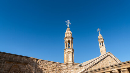 Fototapeta premium Mor Gabriel Deyrulumur Monastry is the oldest surviving Syriac Orthodox monastery, Turkey