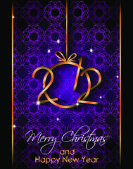 2021 Happy New Year background for your seasonal invitations, festive posters, greetings cards.