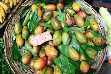 Mangos auf dem Markt in Port Louis, Mauritius
