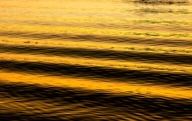 Sun reflections on the sea surface.