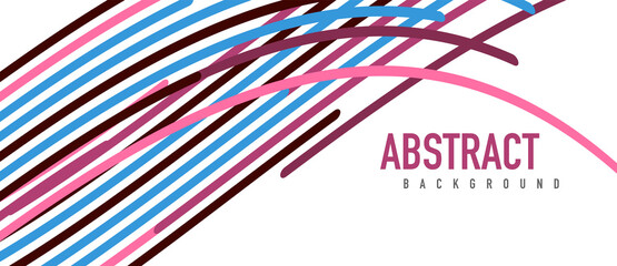 Аbstract moving colorful lines vector backgrounds for cover, placard, poster, banner or flyer