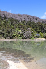 Plage du parc Abel Tasman, Nouvelle Zélande	