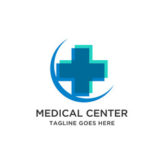 Fototapeta premium Medical Health and Pharmacy Logo Design Template