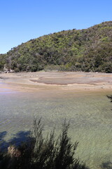 Rivière du parc Abel Tasman, Nouvelle Zélande	