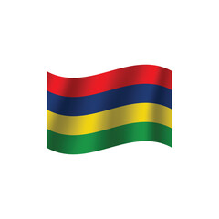 Obraz premium Mauritius flag. Simple vector. National flag of Mauritius 