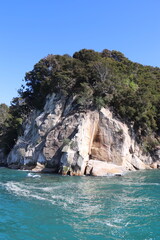 Littoral du parc Abel Tasman, Nouvelle Zélande	