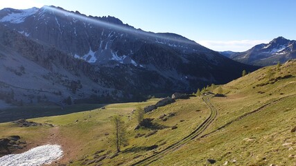 mountain landscape in the alps