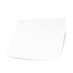 Blank A4 flyer poster on white background. Vector