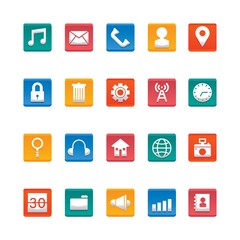 mobile icon set
