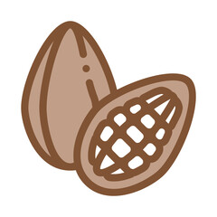 cocoa bob icon vector. cocoa bob sign. color symbol illustration