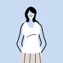 woman in protective medical face mask, woman wearing protection from coronavirus