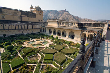 inside view of amber palace jaipur rajasthan india