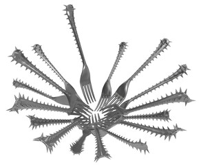 Fork Spiky Gathering