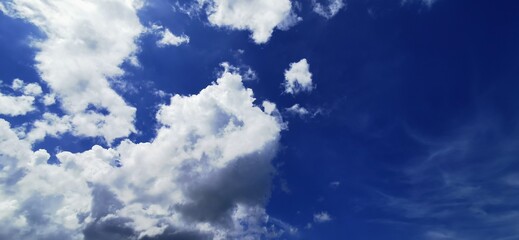 blue sky with white clouds