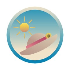 sun and beach hat