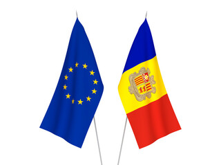European Union and Andorra flags
