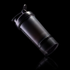 Plastic protein shaker for sport nutrition like whey protein or bcaa isolated