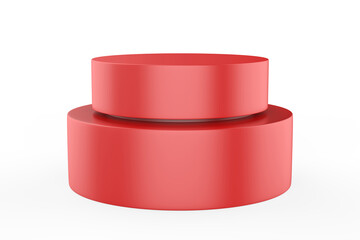 Cosmetic jar mock up isolated on white background - 3d illustration